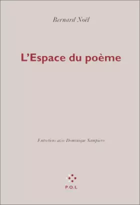 Couverture du produit · L'espace du poème: Entretiens