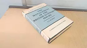 Couverture du produit · Management of the British Economy 1945–60