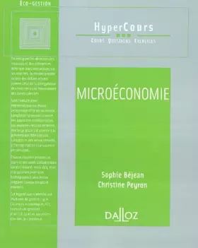 Couverture du produit · Microéconomie