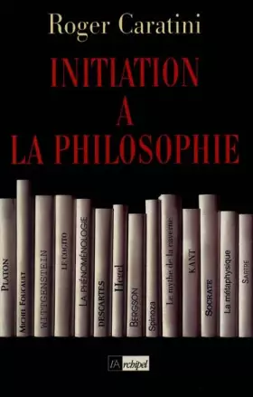 Couverture du produit · Initiation à la philosophie