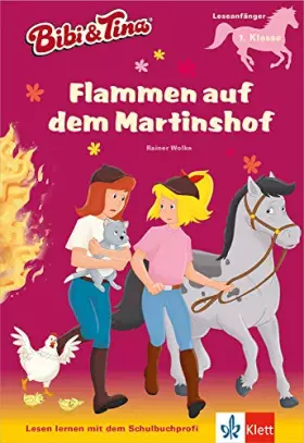 Couverture du produit · Bibi & Tina: Flammen auf dem Martinshof: Lesen lernen - Leseanfänger ab 6 Jahren: Leseanfänger 1. Klasse, ab 6 Jahren (Bibi und