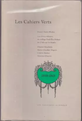 Couverture du produit · Les cahiers verts : Journal de l'espérance (La mémoire des gens)