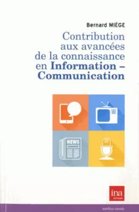 Couverture du produit · Contribution aux avancées de la connaissance en information-communication