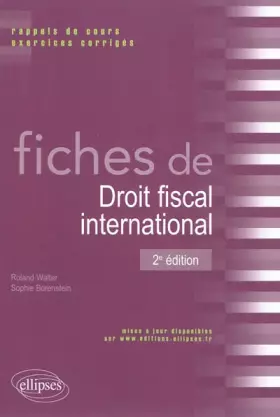 Couverture du produit · Fiches de Droit Fiscal International