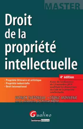Couverture du produit · Droit de la propriété intellectuelle, 4ème Ed.