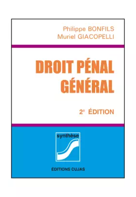 Couverture du produit · Droit pénal général