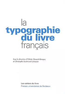 Couverture du produit · La typographie du livre français