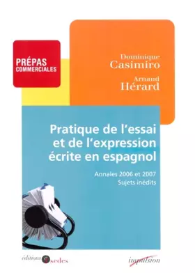Couverture du produit · Pratique de l'essai et de l'expression écrite en espagnol