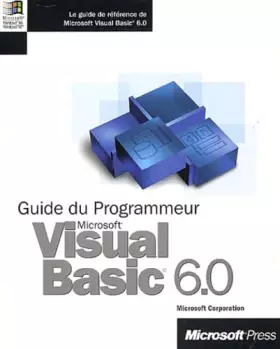 Couverture du produit · Visual Basic 6.0 - Guide du Programmeur - Ed. 1 - manuel utilisateur - français