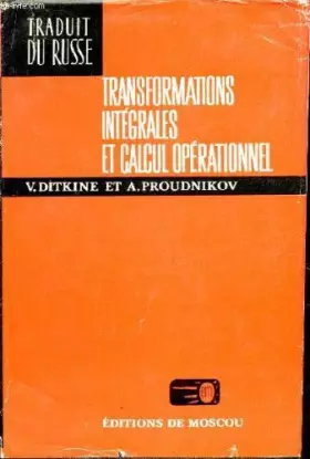 Couverture du produit · TRANSFORMATIONS INTEGRALES ET CALCUL OPERATIONNEL.