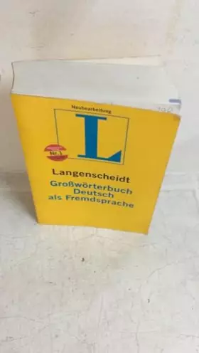 Couverture du produit · Langenscheidt Großwörterbuch Deutsch als Fremdsprache - Buch (kartoniert)