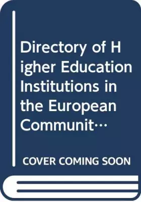 Couverture du produit · Directory of Higher Education Institutions in the European Community