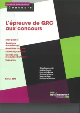 Couverture du produit · L'épreuve de QRC aux concours
