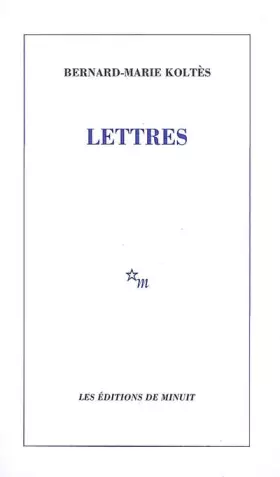 Couverture du produit · Lettres