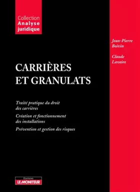 Couverture du produit · Carrières et granulats