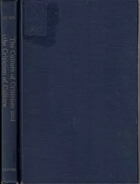 Couverture du produit · The Culture of Criticism and the Criticism of Culture