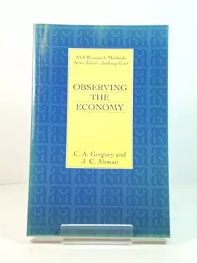Couverture du produit · Observing the Economy (ASA Research Methods Series)
