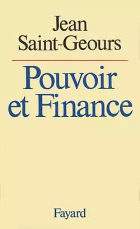 Couverture du produit · Pouvoir et finance