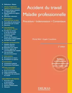 Couverture du produit · Accidents du travail, maladies professionnelles : Procédure, indemnisation, contentieux