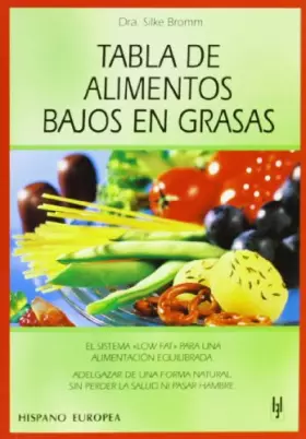 Couverture du produit · Tabla de alimentos bajos en grasas (Tablas de alimentos)