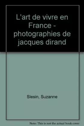 Couverture du produit · L'Art de vivre en France
