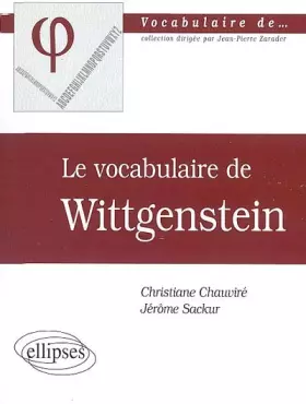 Couverture du produit · Le vocabulaire de Wittgenstein