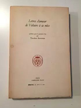 Couverture du produit · LETTRES D AMOUR DE VOLTAIRE A SA NIECE