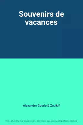 Couverture du produit · Souvenirs de vacances