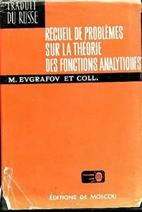 Couverture du produit · Recueil de problemes sur la theorie des fonctions analytiques