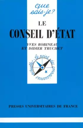 Couverture du produit · Le Conseil d'État