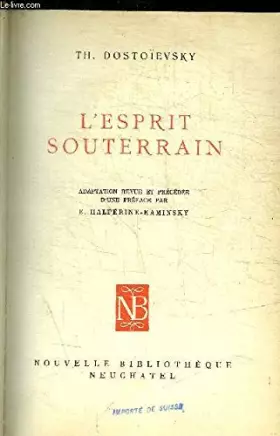 Couverture du produit · L'ESPRIT SOUTERRAIN.