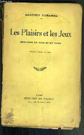 Couverture du produit · Oeuvres, tome 4: les plaisirs et les jeux - les erispaudants