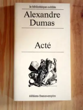 Couverture du produit · Acté