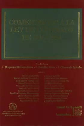 Couverture du produit · Comentarios a la Ley de Contrato de Seguro