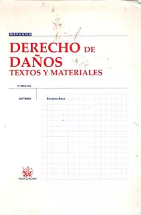 Couverture du produit · Derecho de Daños Textos y materiales