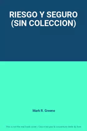 Couverture du produit · RIESGO Y SEGURO (SIN COLECCION)