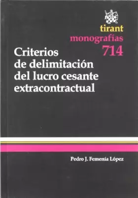 Couverture du produit · Criterios de delimitación del lucro cesante extracontractual