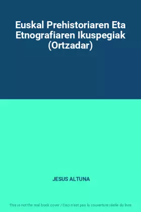 Couverture du produit · Euskal Prehistoriaren Eta Etnografiaren Ikuspegiak (Ortzadar)