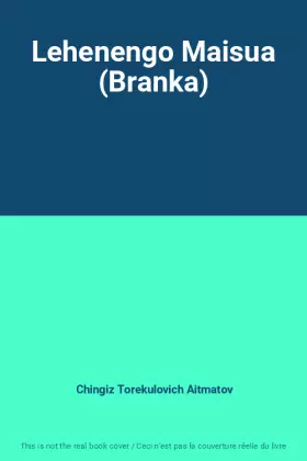 Couverture du produit · Lehenengo Maisua (Branka)