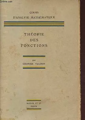 Couverture du produit · Théorie des fonctions