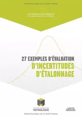 Couverture du produit · 27 exemples d'évaluation d'incertitudes d'étalonnage