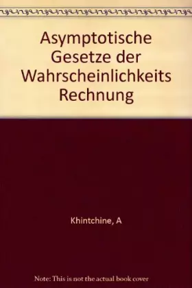 Couverture du produit · Asymptotische Gesetze der Wahrscheinlichkeitsrechnung