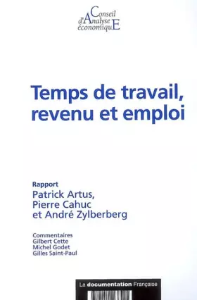 Couverture du produit · Temps de travail, revenu et emploi (CAE n.68)