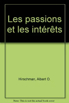 Couverture du produit · Les passions et les intérêts