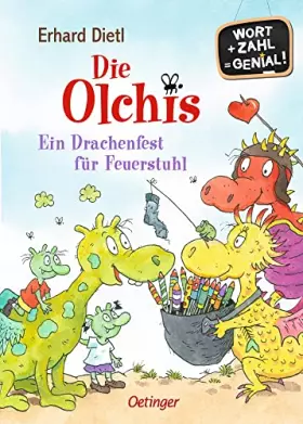 Couverture du produit · Die Olchis. Ein Drachenfest für Feuerstuhl: Wort + Zahl  genial! Level 1. Spielerisch Lesen und Rechnen lernen mit den beliebte