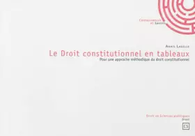 Couverture du produit · LE DROIT CONSTITUTIONNEL EN TABLEAUX : Pour une approche méthodique du droit constitutionnel