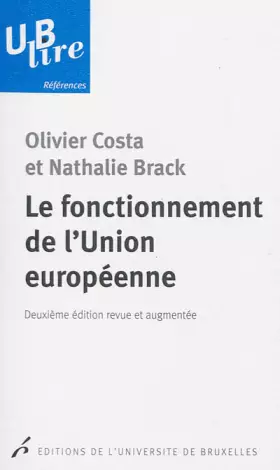 Couverture du produit · Le fonctionnement de l'Union européenne