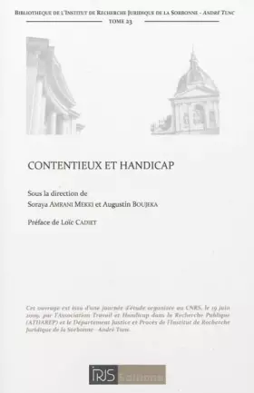 Couverture du produit · Contentieux et handicap