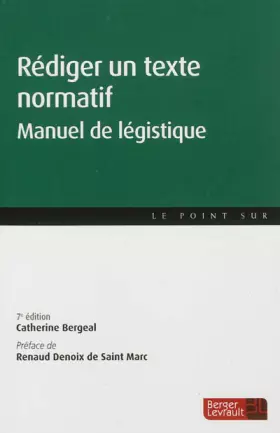 Couverture du produit · rediger un texte normatif 7e edition (0)