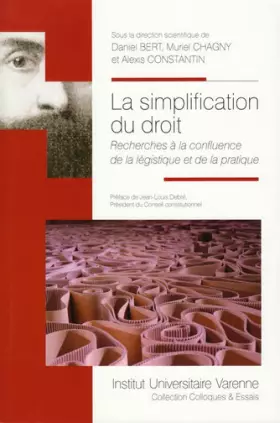 Couverture du produit · La Simplification du droit
